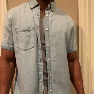 Club Monaco Denim Button Down